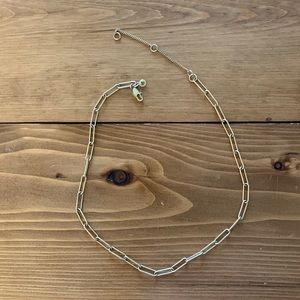 Madewell paper clip necklace